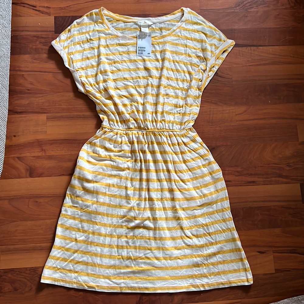 H&M dress with pockets and cinched waist